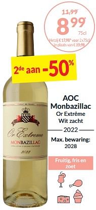 Promoties Aoc monbazillac or extrême wit zacht - Witte wijnen - Geldig van 27/02/2024 tot 17/03/2024 bij Intermarche
