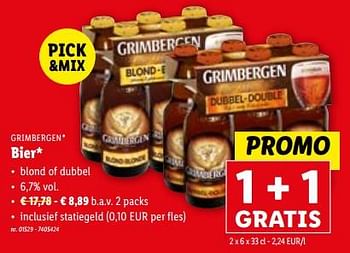 Promoties Bier - Grimbergen - Geldig van 28/02/2024 tot 05/03/2024 bij Lidl