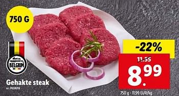Promoties Gehakte steak - Huismerk - Lidl - Geldig van 28/02/2024 tot 05/03/2024 bij Lidl