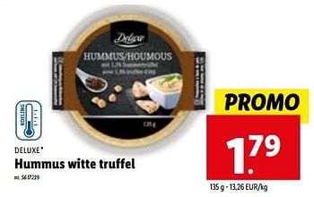 Promoties Hummus witte truffel - Deluxe - Geldig van 28/02/2024 tot 05/03/2024 bij Lidl