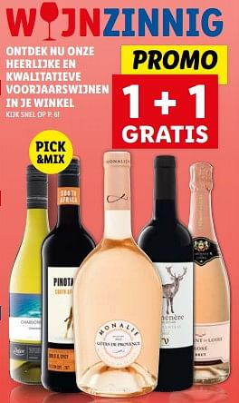 Promoties Voorjaarswijnen 1 + 1 gratis - Rode wijnen - Geldig van 28/02/2024 tot 05/03/2024 bij Lidl