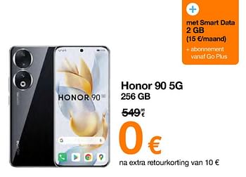 Promoties Honor 90 5g 256 gb - Honor - Geldig van 20/02/2024 tot 29/02/2024 bij Orange