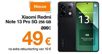 Promoties Xiaomi redmi note 13 pro 5g 256 gb - Xiaomi - Geldig van 20/02/2024 tot 29/02/2024 bij Orange