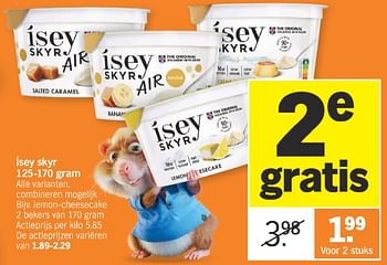 Promoties Lemon-cheesecake - Isey Skyr - Geldig van 26/02/2024 tot 03/03/2024 bij Albert Heijn