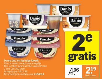 Promoties Luchtige kwark aardbei-vanillesmaak - Danone - Geldig van 26/02/2024 tot 03/03/2024 bij Albert Heijn