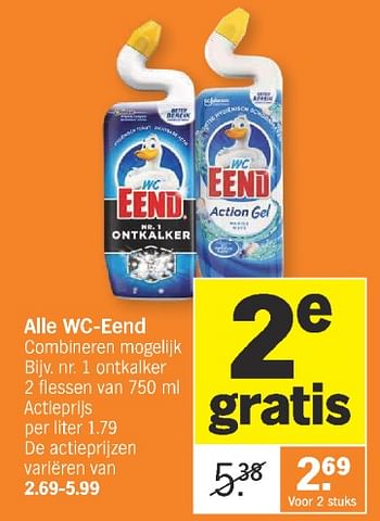 Promoties Nr. 1 ontkalker - WC Eend - Geldig van 26/02/2024 tot 03/03/2024 bij Albert Heijn