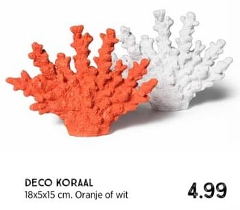 Promoties Deco koraal - Huismerk - Xenos - Geldig van 25/02/2024 tot 09/03/2024 bij Xenos