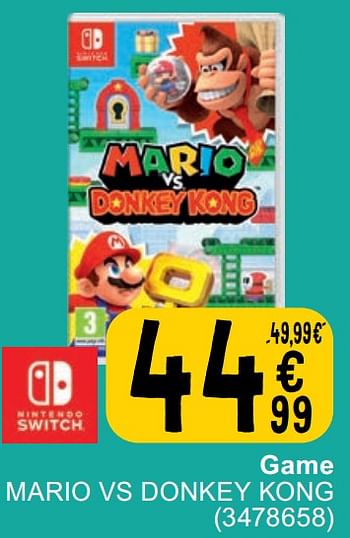 Promoties Game mario vs donkey kong - Nintendo - Geldig van 27/02/2024 tot 11/03/2024 bij Cora