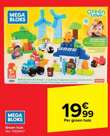 Promoties Groen huis - Mega Bloks - Geldig van 28/02/2024 tot 05/03/2024 bij Carrefour