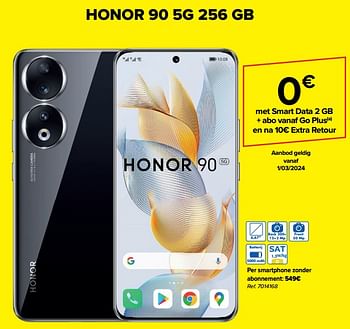 Promoties Honor 90 5g 256 gb - Honor - Geldig van 28/02/2024 tot 05/03/2024 bij Carrefour