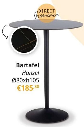 Promoties Bartafel hanzel - Huismerk - Ygo - Geldig van 14/02/2024 tot 17/03/2024 bij Ygo