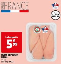 Filets de poulet halal-Huismerk - Auchan