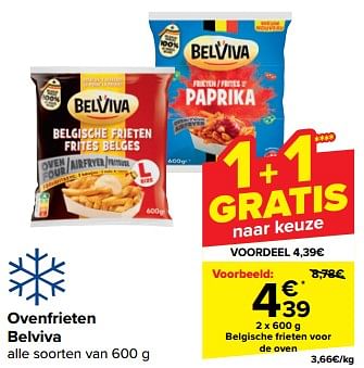 Promoties Belgische frieten voor de oven - Belviva - Geldig van 28/02/2024 tot 11/03/2024 bij Carrefour