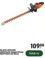 Promoties Black+decker elektrische heggenschaar behts501-qs - Black & Decker - Geldig van 14/02/2024 tot 31/12/2024 bij Gamma