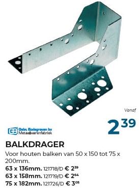 Promotions Balkdrager - Produit maison - Group Meno  - Valide de 22/02/2024 à 31/03/2024 chez Group Meno