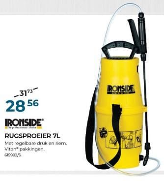 Promotions Ironside rugsproeier - Ironside - Valide de 22/02/2024 à 31/03/2024 chez Group Meno