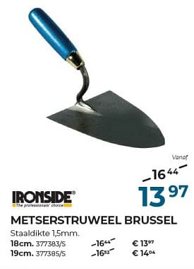 Promoties Metserstruweel brussel - Ironside - Geldig van 22/02/2024 tot 31/03/2024 bij Group Meno