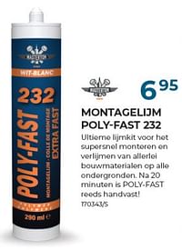 Montageliim poly-fast 232-Masterton