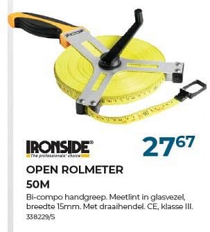 Promotions Open rolmeter - Ironside - Valide de 22/02/2024 à 31/03/2024 chez Group Meno
