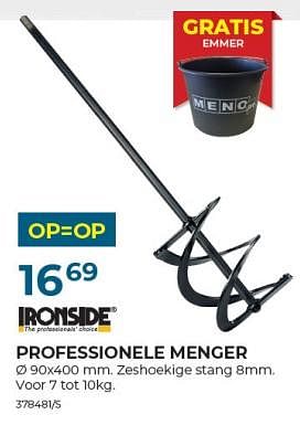 Promotions Professionele menger - Ironside - Valide de 22/02/2024 à 31/03/2024 chez Group Meno