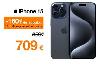 Promotions Apple iphone 15 - Apple - Valide de 20/02/2024 à 29/02/2024 chez Orange