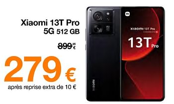 Promoties Xiaomi 13t pro 5g 512 gb - Xiaomi - Geldig van 20/02/2024 tot 29/02/2024 bij Orange