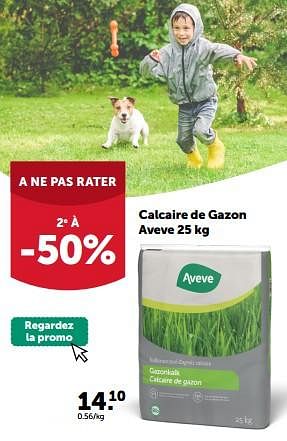 Promotions Calcaire de gazon aveve - Produit maison - Aveve - Valide de 28/02/2024 à 10/03/2024 chez Aveve