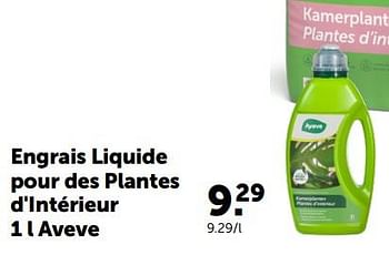 Promotions Engrais liquide pour des plantes d`intérieur aveve - Produit maison - Aveve - Valide de 28/02/2024 à 10/03/2024 chez Aveve