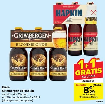 Promotions Grimbergen blonde - Grimbergen - Valide de 28/02/2024 à 11/03/2024 chez Carrefour
