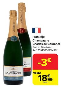 Frankrijk champagne charles de courance brut of demi-sec-Champagne