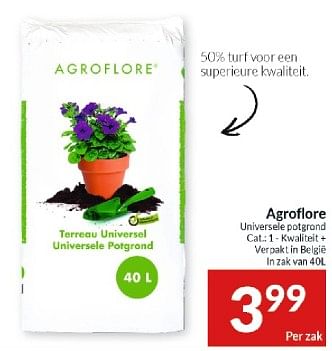 Promoties Agroflore universele potgrond - Agroflore - Geldig van 27/02/2024 tot 03/03/2024 bij Intermarche