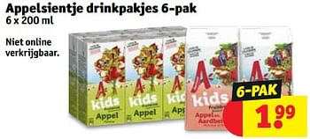 Promoties Appelsientje drinkpakjes - Appelsientje - Geldig van 27/02/2024 tot 10/03/2024 bij Kruidvat