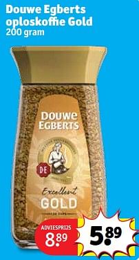 Promoties Douwe egberts oploskoffie gold - Douwe Egberts - Geldig van 27/02/2024 tot 10/03/2024 bij Kruidvat
