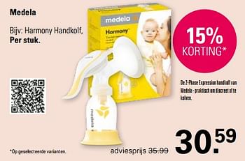 Promoties Harmony handkolf - Medela - Geldig van 21/02/2024 tot 09/03/2024 bij De Online Drogist