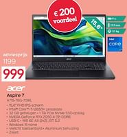Promoties Acer aspire 7 a715-76g-70wl - Acer - Geldig van 26/02/2024 tot 31/03/2024 bij Selexion