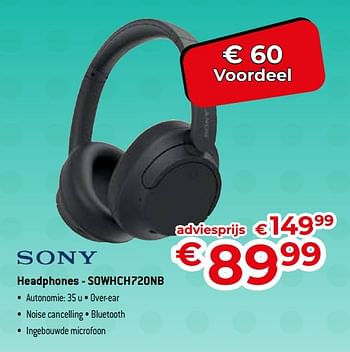 Promotions Headphones sowhch720nb - Sony - Valide de 26/02/2024 à 31/03/2024 chez Exellent