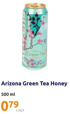 Promoties Arizona green tea honey - Arizona - Geldig van 28/02/2024 tot 05/03/2024 bij Action