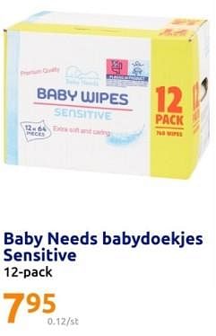 Promoties Baby needs babydoekjes sensitive - Baby Needs - Geldig van 28/02/2024 tot 05/03/2024 bij Action