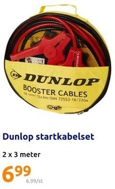 Promotions Dunlop startkabelset - Dunlop - Valide de 28/02/2024 à 05/03/2024 chez Action