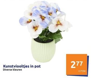 Promoties Kunstviooltjes in pot - Huismerk - Action - Geldig van 28/02/2024 tot 05/03/2024 bij Action