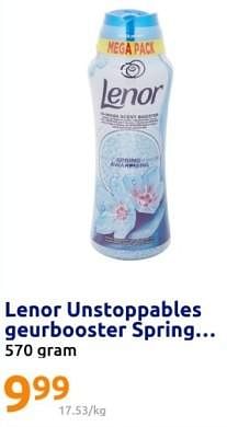 Promoties Lenor unstoppables geurbooster spring. - Lenor - Geldig van 28/02/2024 tot 05/03/2024 bij Action