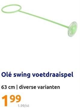 Promoties Olé swing voetdraaispel - OLE - Geldig van 28/02/2024 tot 05/03/2024 bij Action