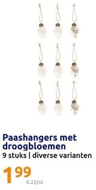Promoties Paashangers met droogbloemen - Huismerk - Action - Geldig van 28/02/2024 tot 05/03/2024 bij Action