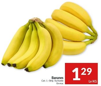 Promotions Bananes - Produit maison - Intermarche - Valide de 27/02/2024 à 03/03/2024 chez Intermarche