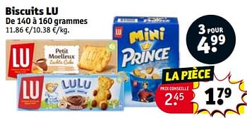 Promotions Biscuits lu - Lu - Valide de 27/02/2024 à 10/03/2024 chez Kruidvat