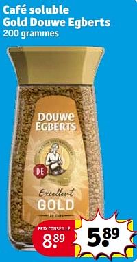 Promotions Café soluble gold douwe egberts - Douwe Egberts - Valide de 27/02/2024 à 10/03/2024 chez Kruidvat