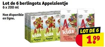 Promotions Lot de 6 berlingots appelsientje - Appelsientje - Valide de 27/02/2024 à 10/03/2024 chez Kruidvat