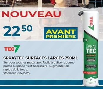 Promoties Spraytec surfaces larges 7 - Tec 7 - Geldig van 22/02/2024 tot 31/03/2024 bij Group Meno