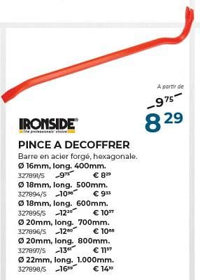 Promoties Pince a decoffrer - Ironside - Geldig van 22/02/2024 tot 31/03/2024 bij Group Meno
