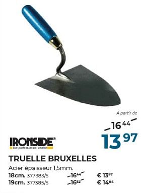 Promoties Truelle bruxelles - Ironside - Geldig van 22/02/2024 tot 31/03/2024 bij Group Meno